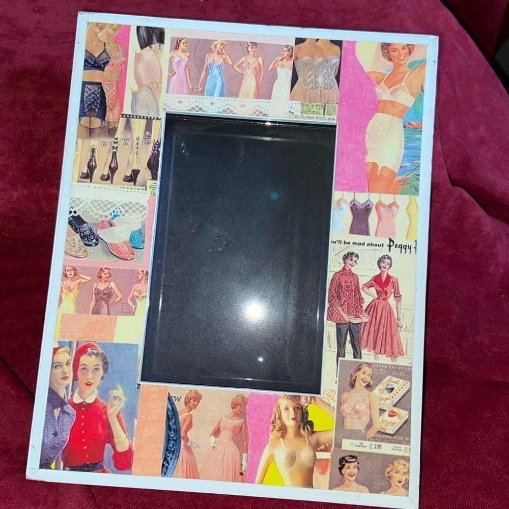 Retro fashion photo frame. Step back in time whenever you see this frame.